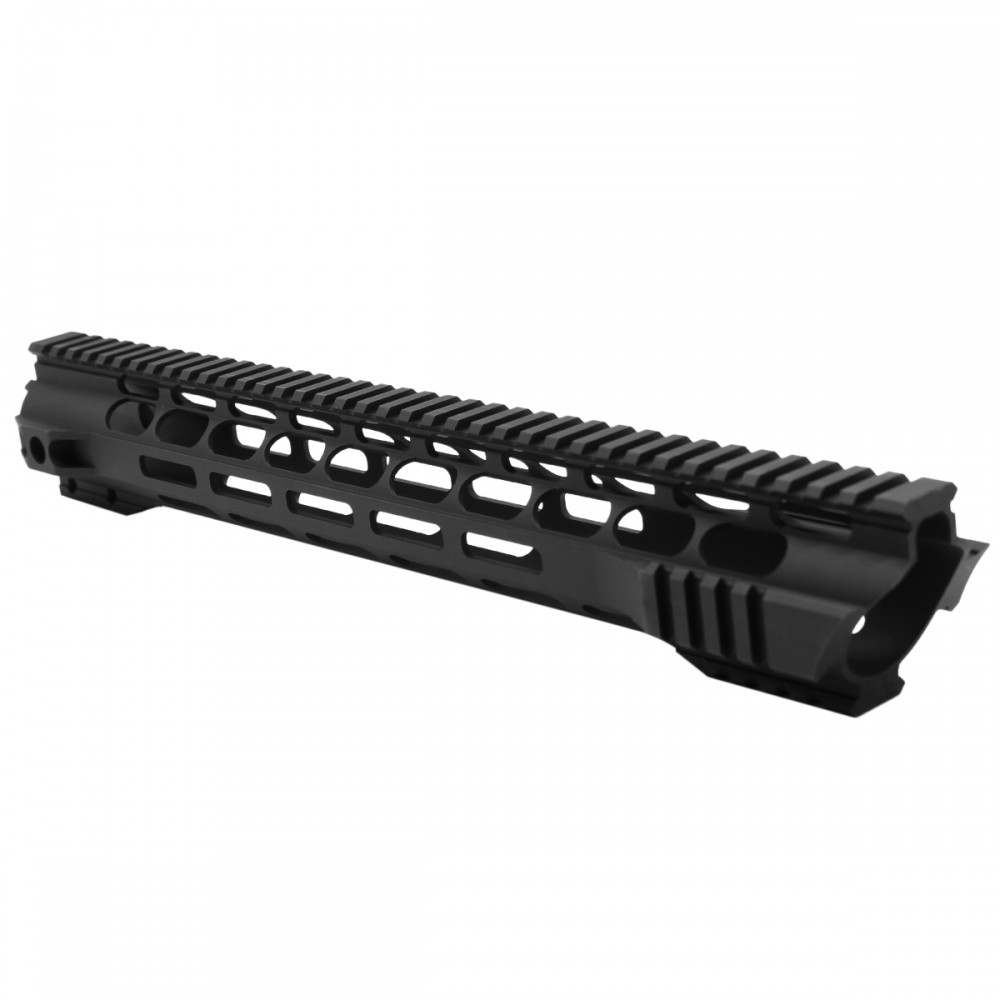 AR-15 Skeleton Free Float Handguard 15 Inch- Slant Cut-BLACK- Made in USA 