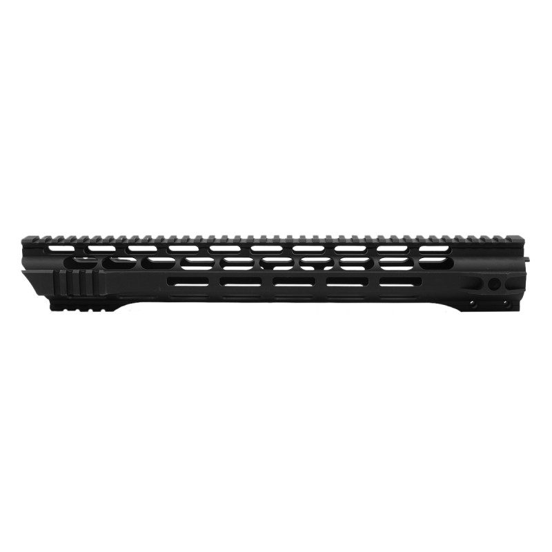 AR-15 Skeleton Free Float Handguard 15 Inch- Slant Cut-BLACK- Made in USA 