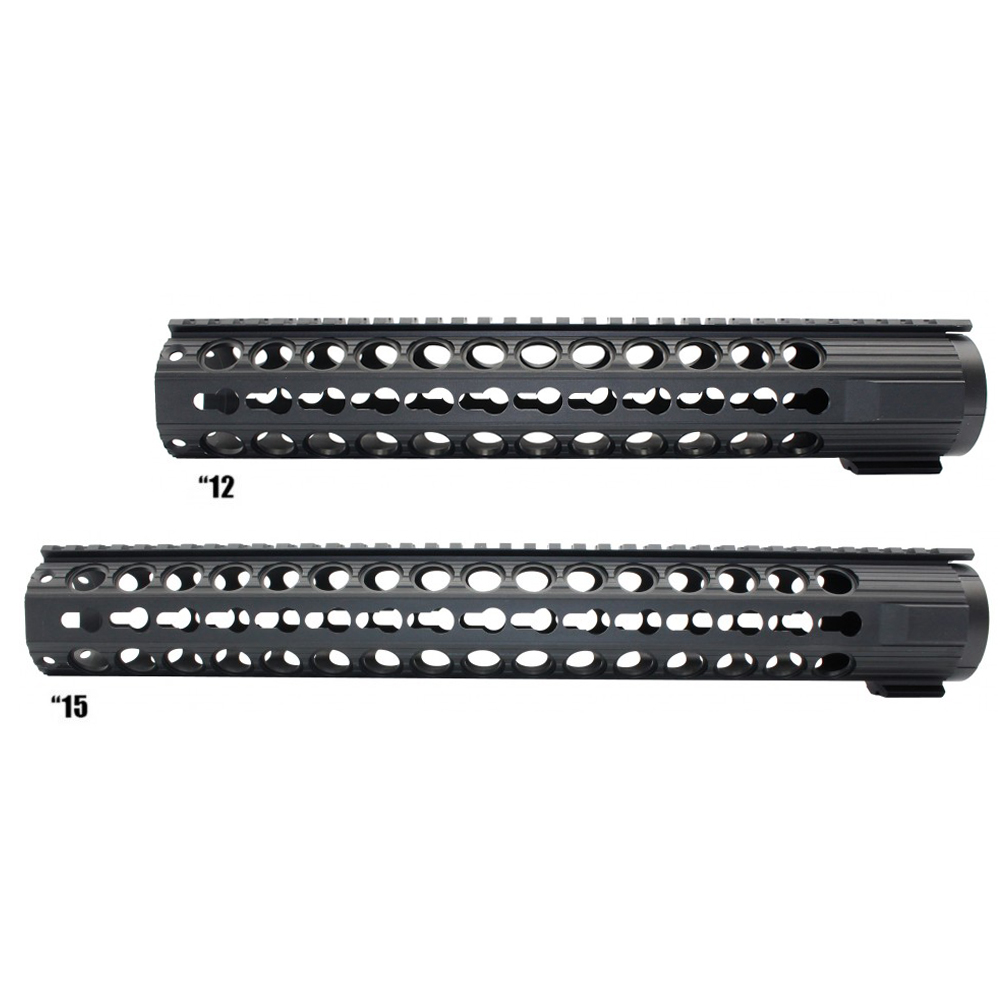 AR-15 Slim Keymod Free Float Hand Guard W/Detachable Rails| LENGTH OPTION 