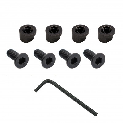 4 Sets Keymod Rail Screw & Nut - Black