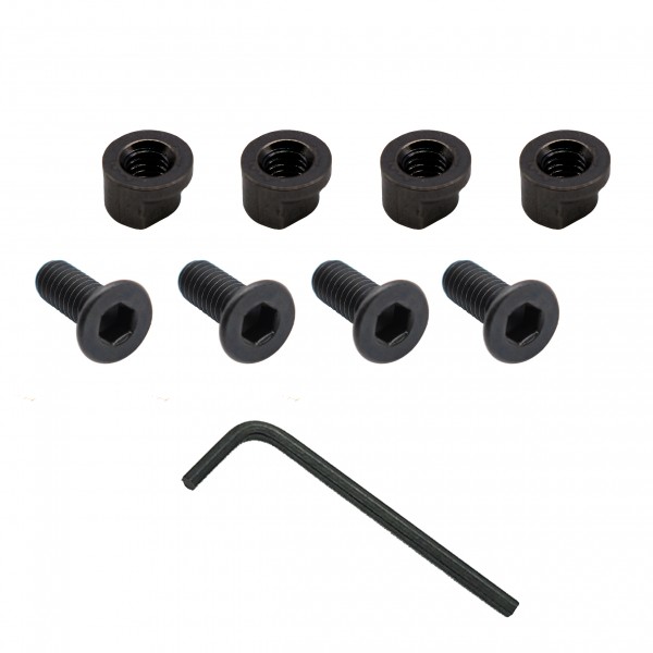 4 Sets Keymod Rail Screw & Nut - Black 4 Sets Keymod Rail Screw & Nut - Black