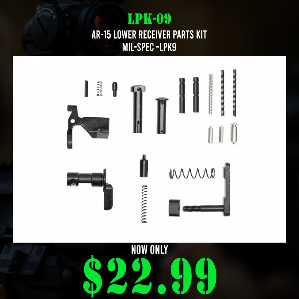 AR-15 Lower Receiver Parts Kit | Mil-Spec -LPK9