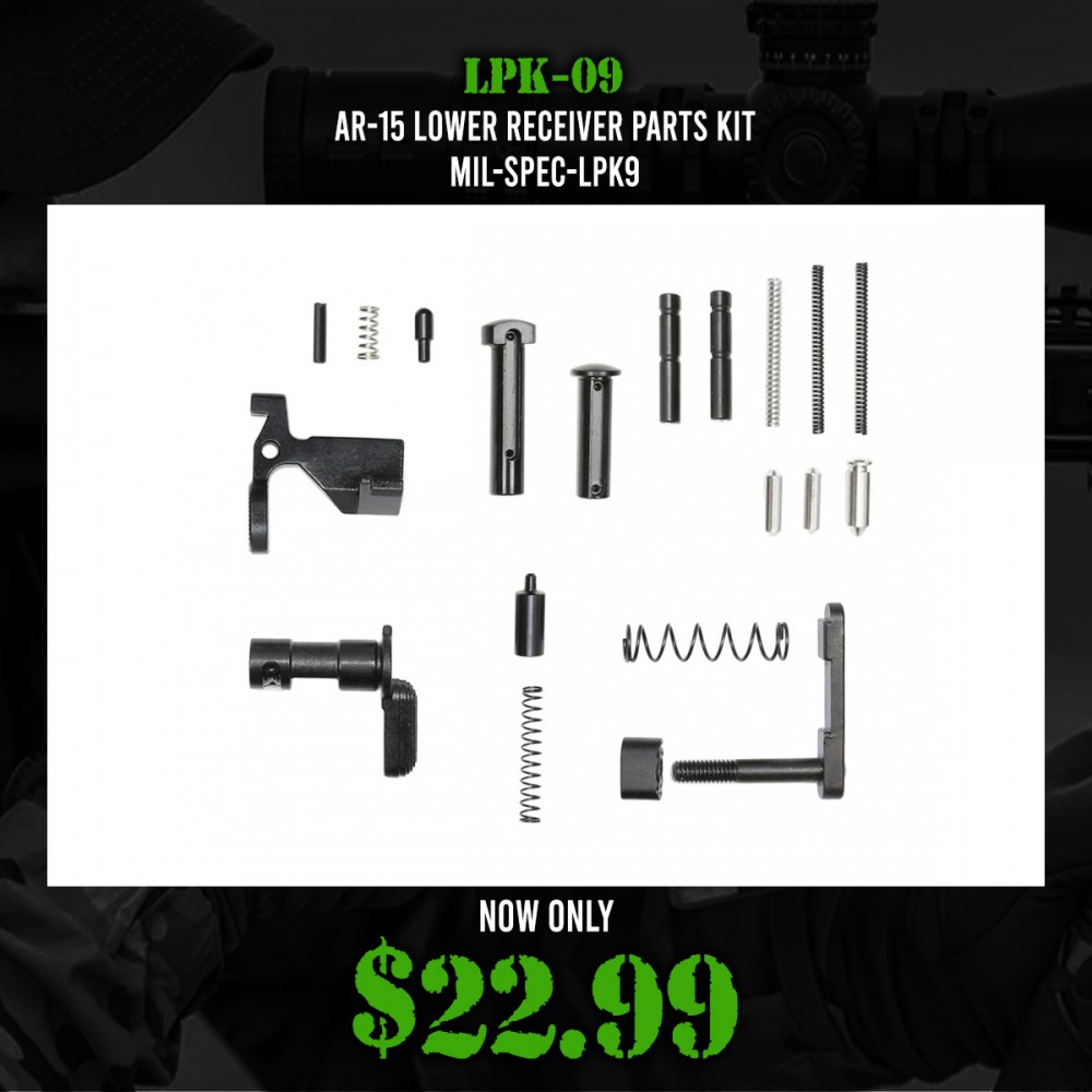 AR-15 Lower Receiver Parts Kit | Mil-Spec -LPK9