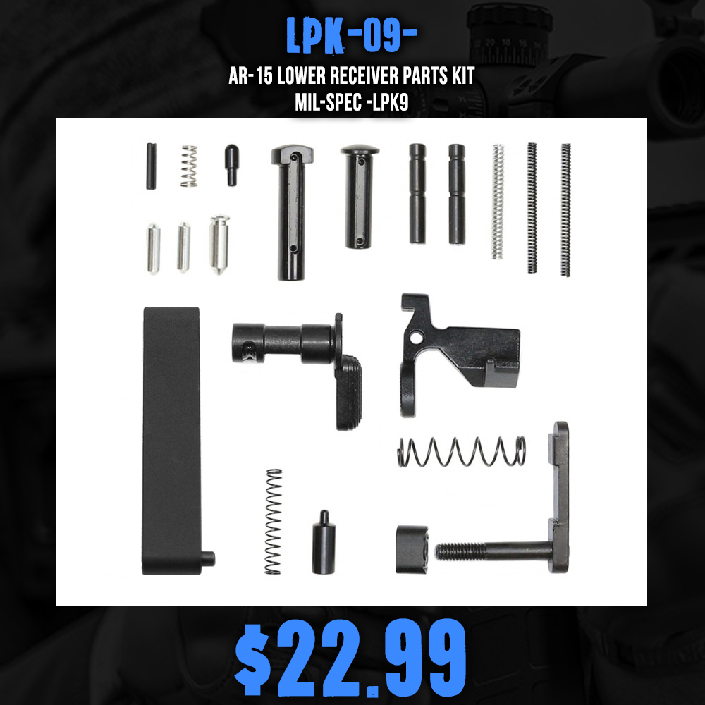AR-15 Lower Receiver Parts Kit | Mil-Spec -LPK9