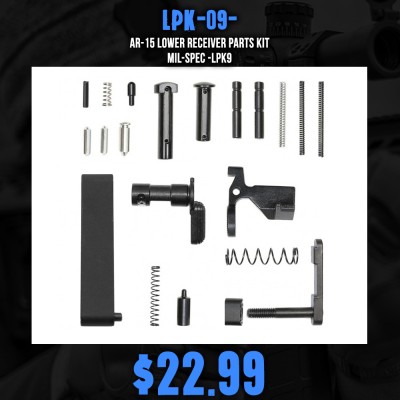 AR-15 Lower Receiver Parts Kit | Mil-Spec -LPK9