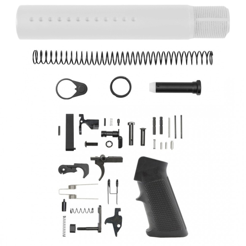 AR-15 .223/5.56 Custom made Pistol Buffer Tube Kit - No Foam Pad - CERAKOTE BRIGHT WHITE