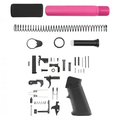 CERAKOTE SIG PINK | AR-15 .223/5.56 Complete Pistol Buffer Tube Kit W/ Lower Parts Kit