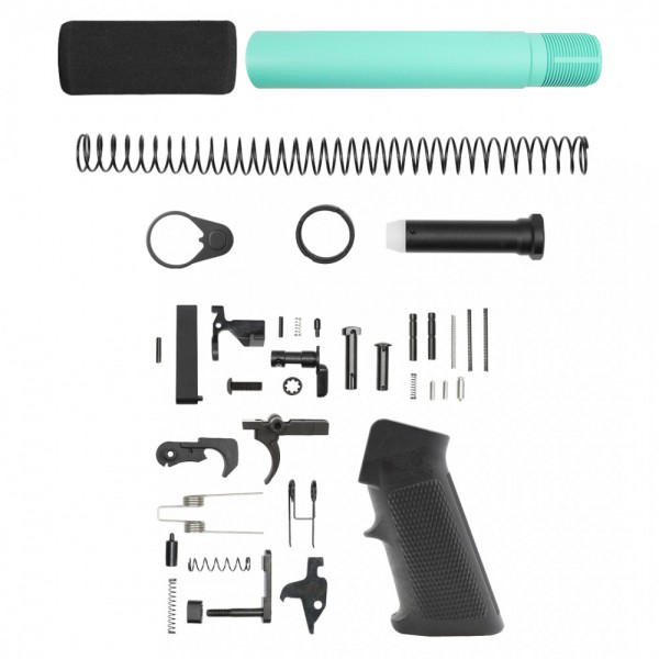 CERAKOTE ROBINS EGG | AR-15 Complete Pistol Buffer Tube Kit W/ Lower Parts Kit CERAKOTE ROBINS EGG | AR-15 Complete Pistol Buffer Tube Kit W/ Lower Parts Kit