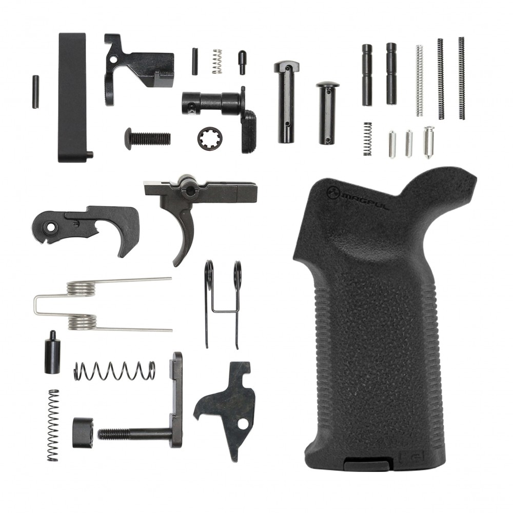 AR-15 Lower Parts Kit W/ Magpul MOE K2 Pistol Grip