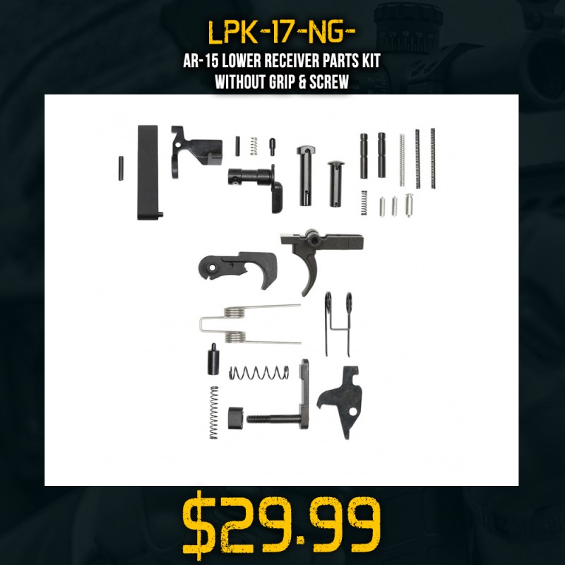AR-15 Lower Receiver Parts Kit | Without Grip & Screw AR-15 Lower Receiver Parts Kit | Without Grip & Screw