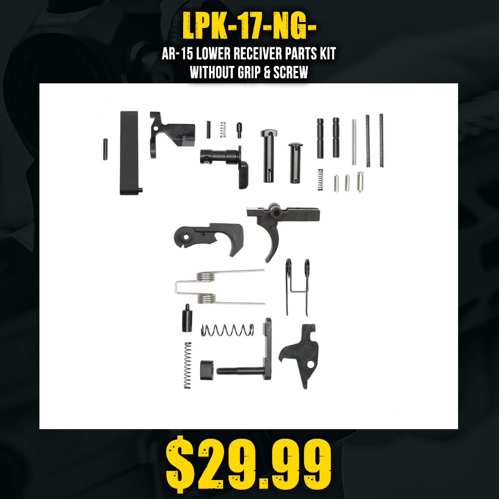 AR-15 Lower Receiver Parts Kit | Without Grip & Screw AR-15 Lower Receiver Parts Kit | Without Grip & Screw