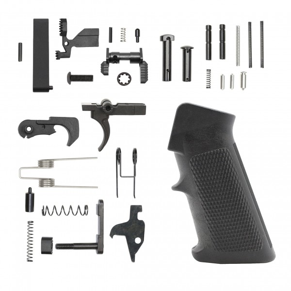 AR-15 Standard Lower Receiver Parts Kit W/ Enhanced Safety Selector and Bolt Catch