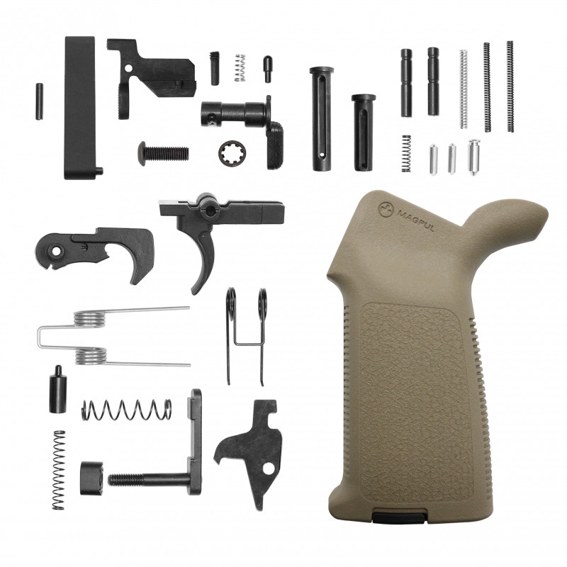 AR-10 Lower Parts Kit W/ MAGPUL Moe Pistol Grip [Black/FDE/ODG]