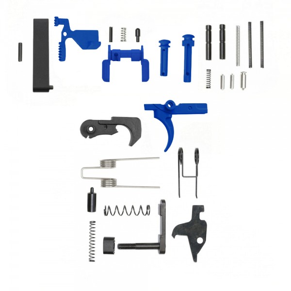 CERAKOTE BLUE FLAME | AR-15 Lower Receiver Parts Kit | Without Grip & Screw