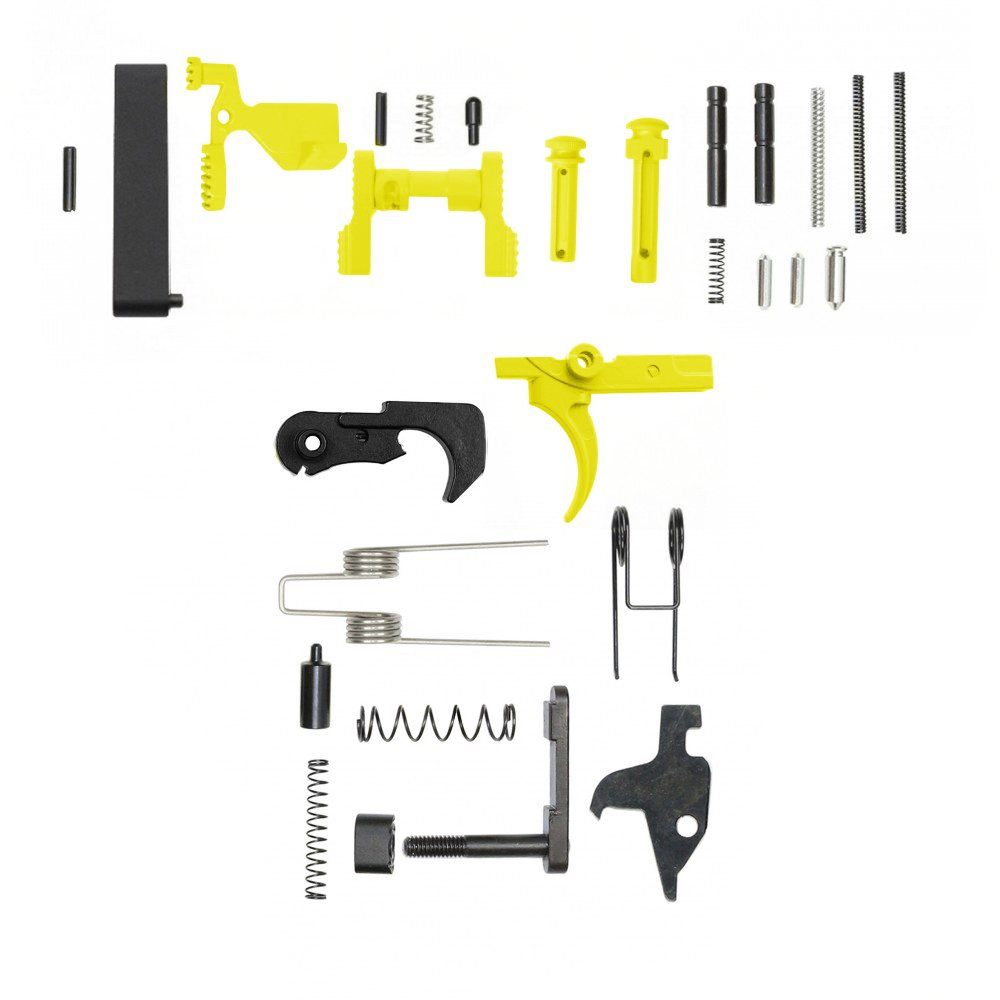 CERAKOTE LEMON ZEST | AR-15 Lower Receiver Parts Kit | Without Grip & Screw