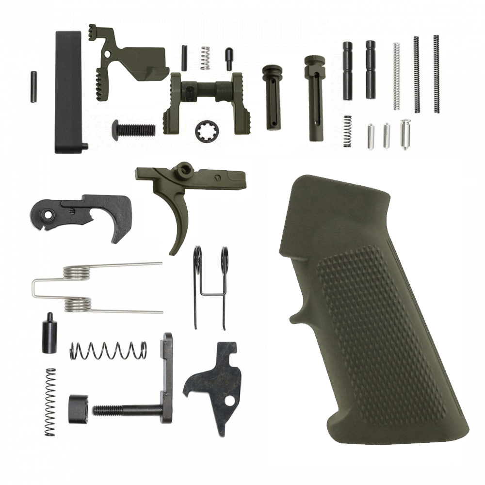 CERAKOTE ODG| AR-15 Lower Receiver Parts Kit |LPK-ODG W/ Safety and Grip Option