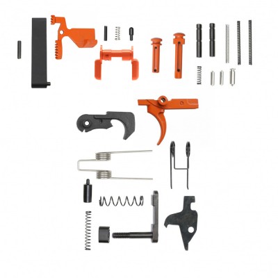 CERAKOTE HUNTER ORANGE | AR-15 Lower Receiver Parts Kit | Without Grip & Screw