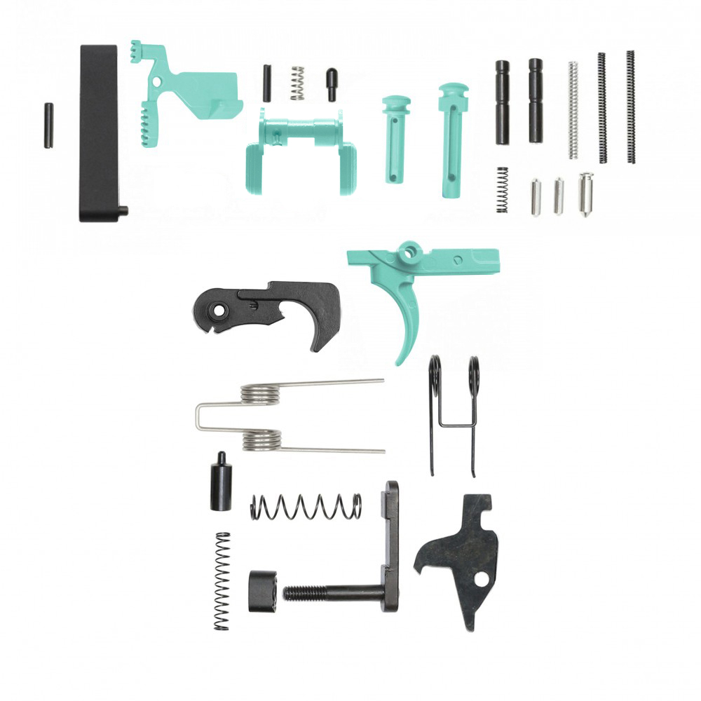 CERAKOTE ROBINS EGG | AR-15 Lower Receiver Parts Kit | Without Grip & Screw