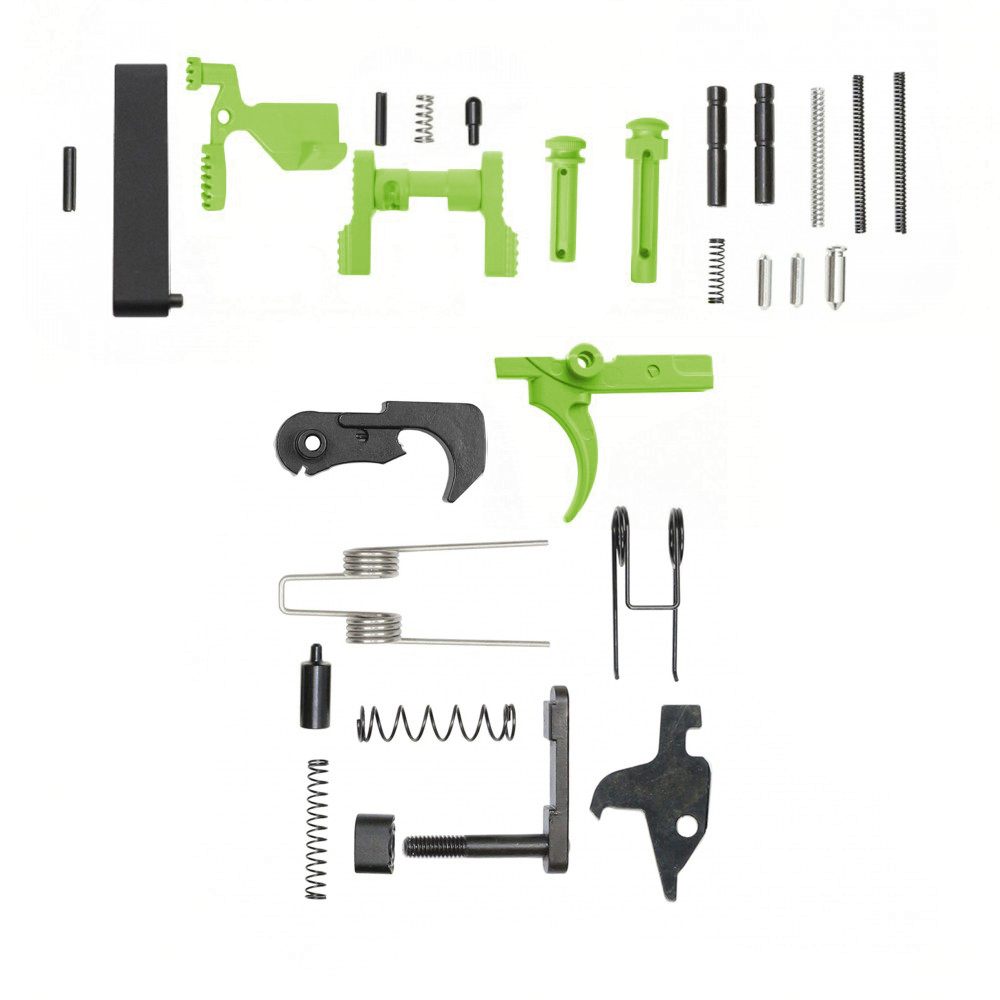 CERAKOTE ZOMBIE GREEN | AR-15 Lower Receiver Parts Kit | Without Grip & Screw