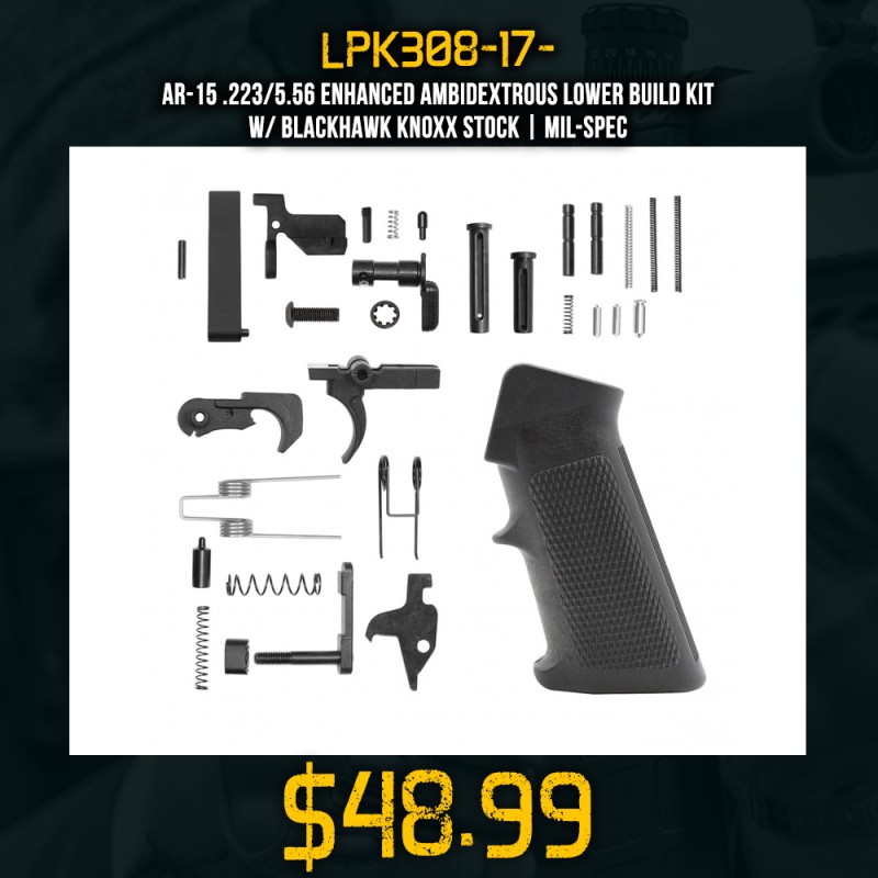 AR-10 / LR-308 Standard Lower Parts Kit | LPK308-17 Grip Option AR-10 / LR-308 Standard Lower Parts Kit | LPK308-17 Grip Option