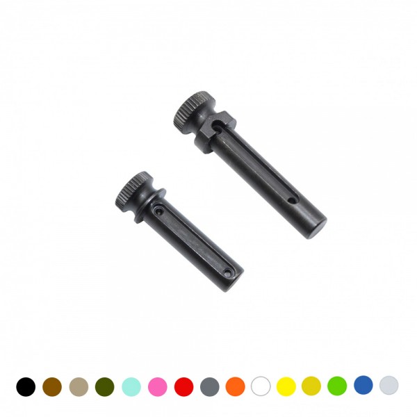 CERAKOTE COLOR OPTION| AR-15 Extended Grip Takedown Pin - Black + Extended Grip Pivot Pin CERAKOTE COLOR OPTION| AR-15 Extended Grip Takedown Pin - Black + Extended Grip Pivot Pin