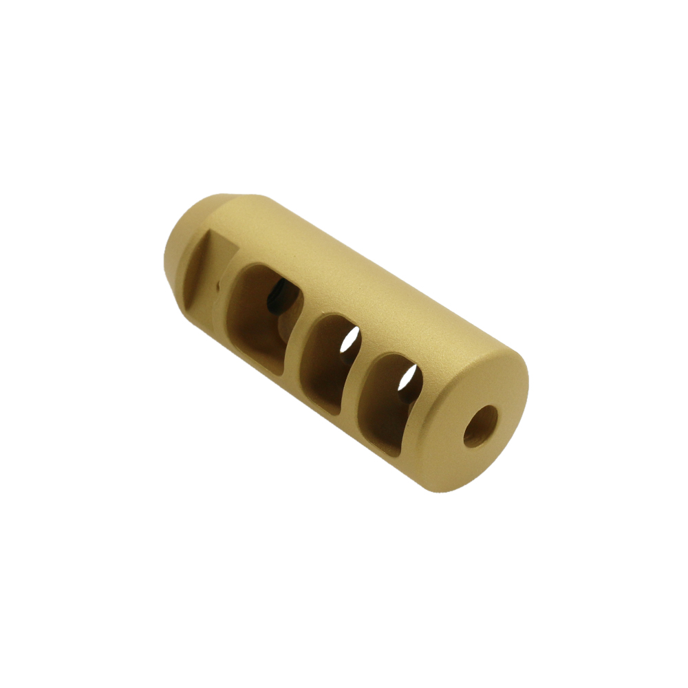 CERAKOTE COLOR OPTIONS |AR-15 Muzzle Brake Tri Port Sides w/ Solid Top-Bottom
