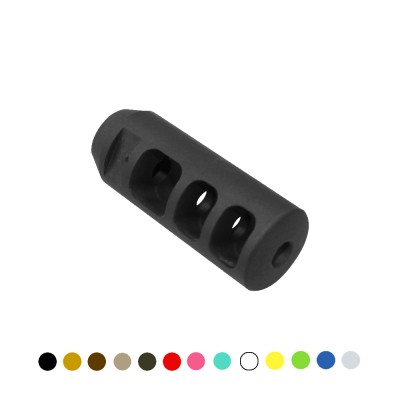 CERAKOTE COLOR OPTIONS |AR-15 Muzzle Brake Tri Port Sides w/ Solid Top-Bottom