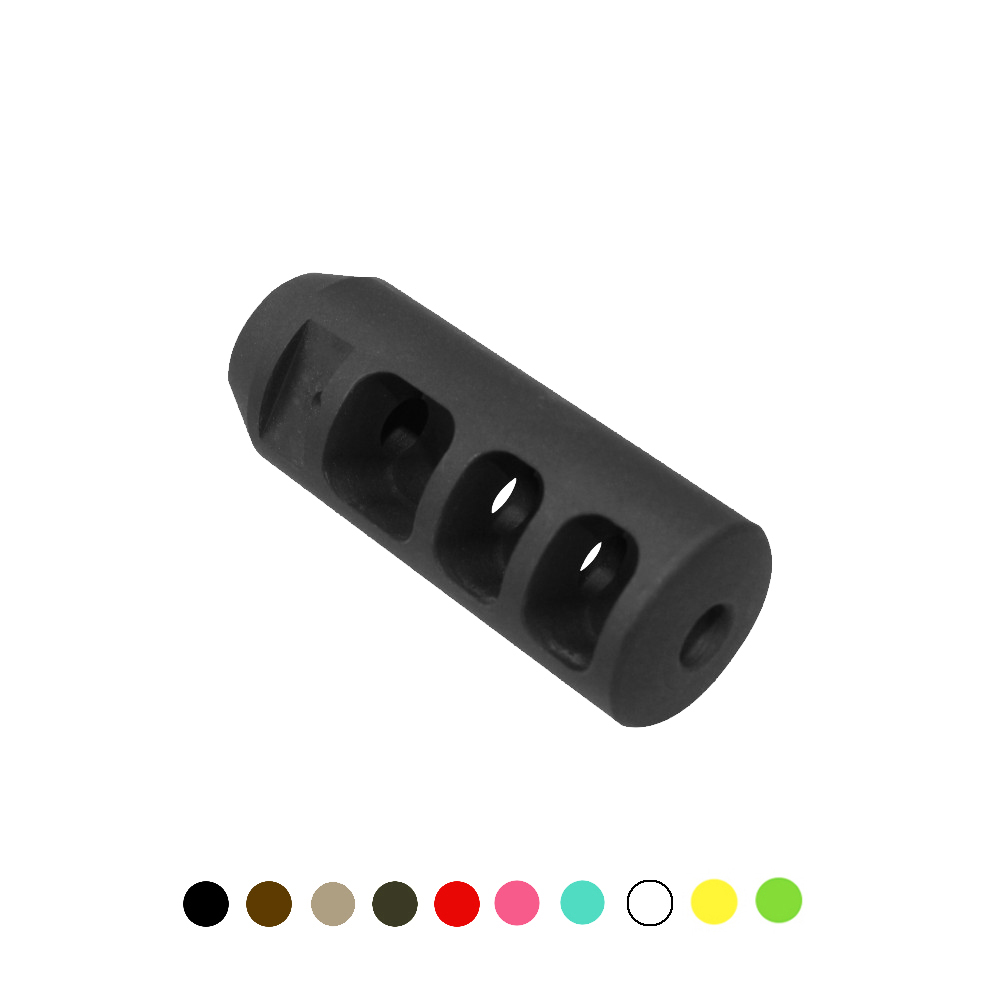 CERAKOTE COLOR OPTIONS |AR-15 Muzzle Brake Tri Port Sides w/ Solid Top-Bottom