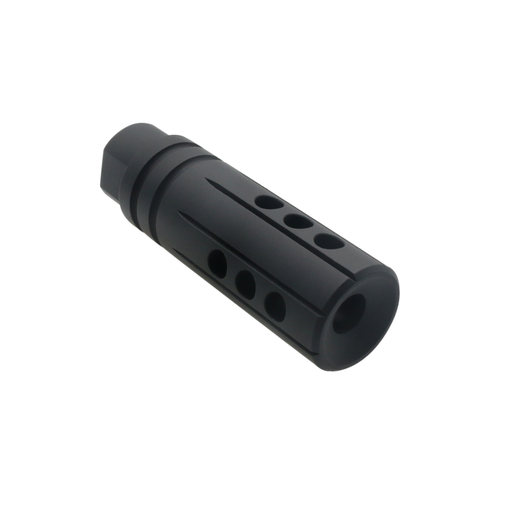 .308 5/8-24 TPI Compensator Muzzle Brake – Nitride, USA Made, TACFIRE MZ1002-3B, Free Washer
