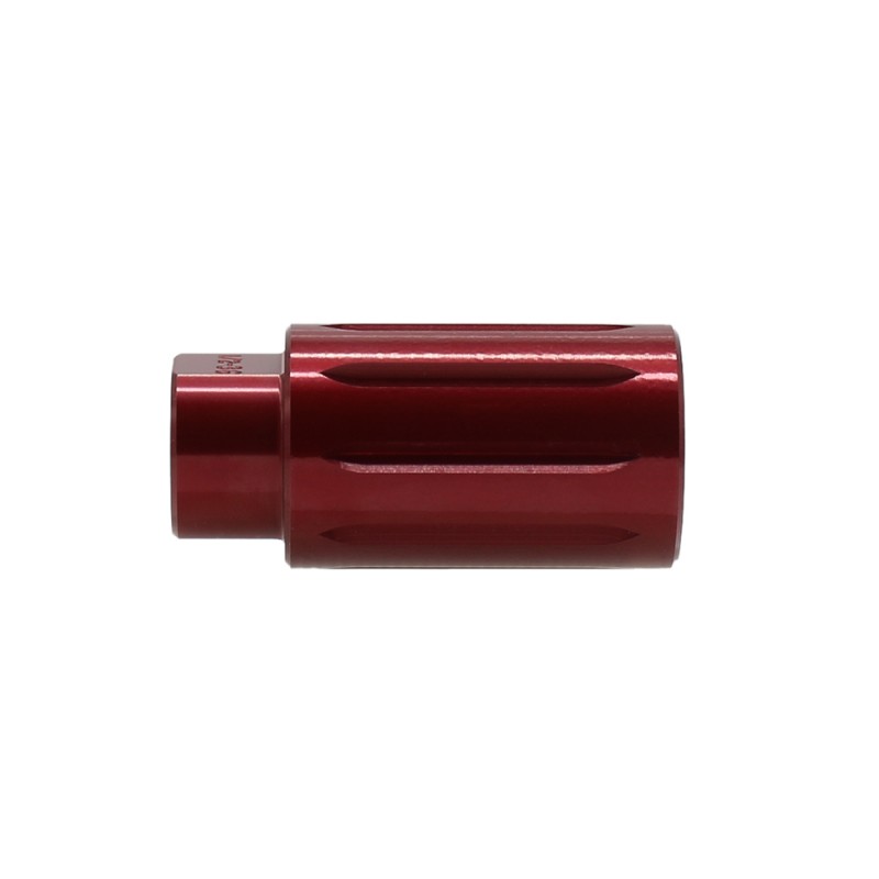 AR-9/9x19 Flash Can Muzzle Brake Aluminum - Red AR-9/9x19 Flash Can Muzzle Brake Aluminum - Red