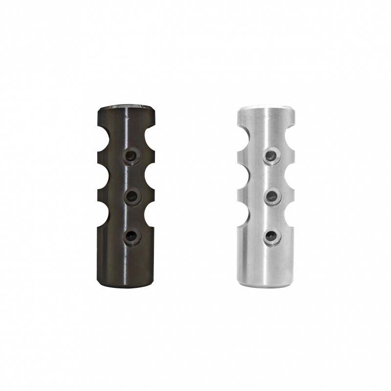 AR-15/.223/5.56 Stainless Steel Competition Cylinder Muzzle Brake Or Nitride Finish 