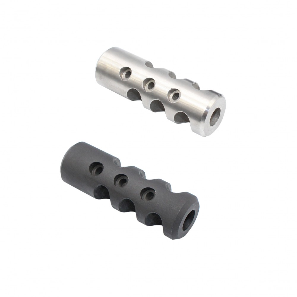 AR-10 / LR-308 Stainless Steel Competition Cylinder Muzzle Brake Or Phosphate Finish