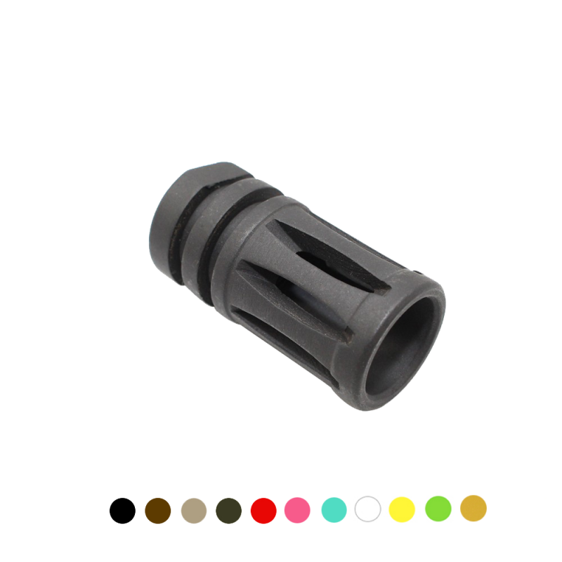 CERAKOTE COLOR OPTION| AR-15/.223/5.56 Birdcage Muzzle Brake W/ Crush Washer