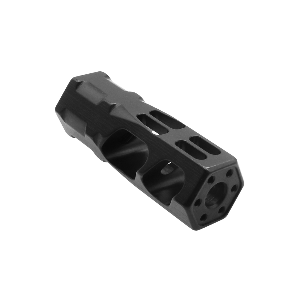 AR-15/.223/5.56 Hexagon Compensator 1/2x28" Thread Pitch Muzzle Break| MADE IN USA 