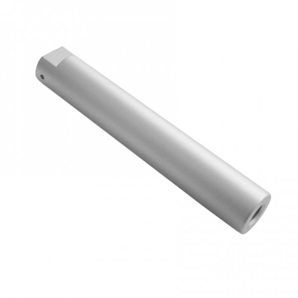 AR-15/.223/5.56 6" Blank Muzzle Brake for 1/2"x28 Pitch -Silver