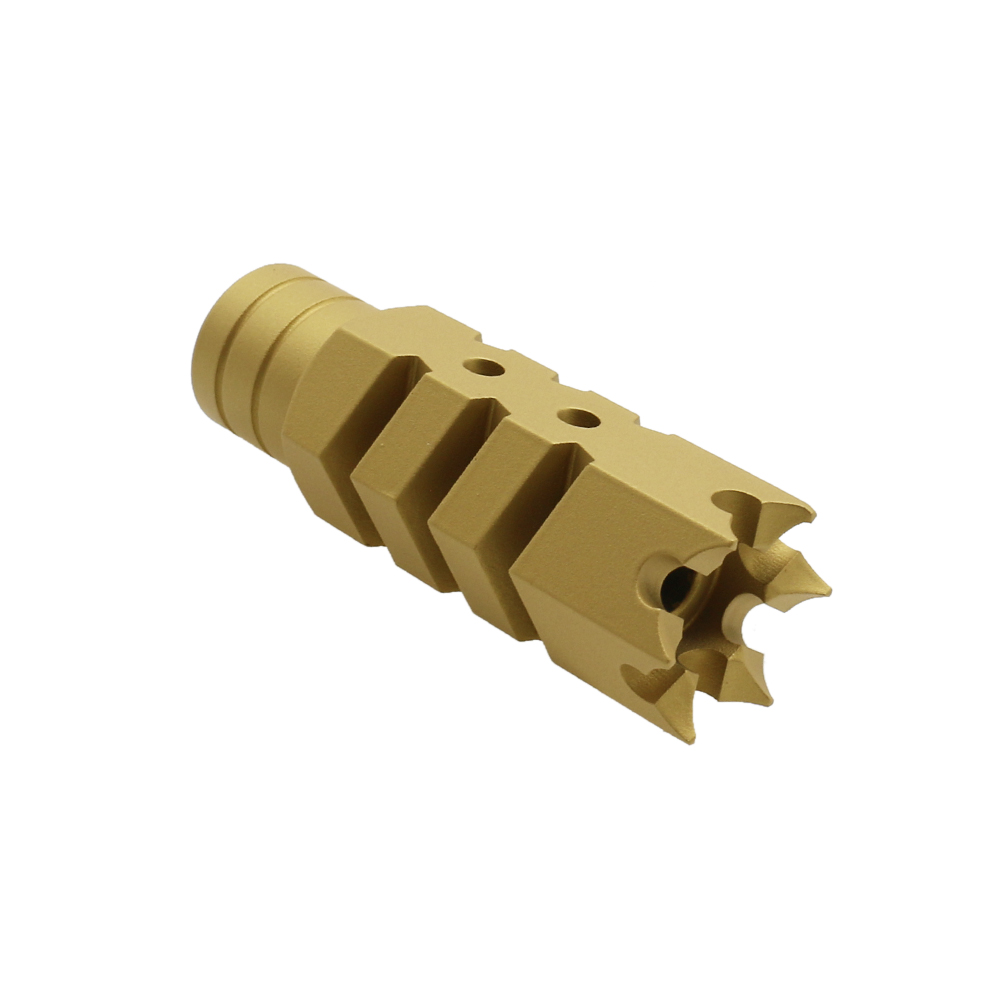 CERAKOTE COLOR OPTION| AR-15/.223/5.56 Nato Steel Shark Muzzle Brake 1/2x28 Pitch Thread W/Crush Washer