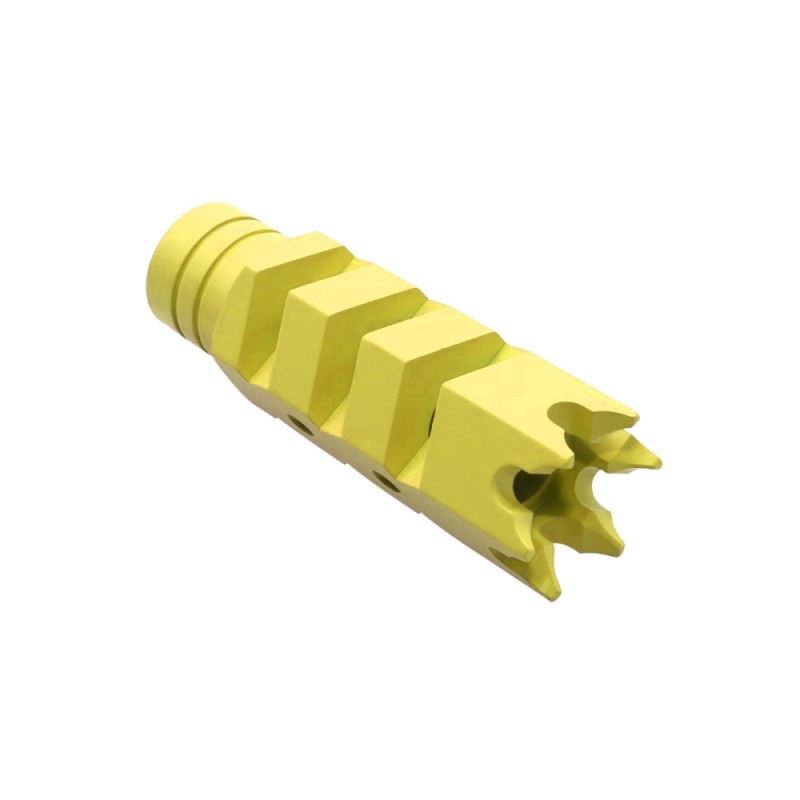 CERAKOTE COLOR OPTION| AR-15/.223/5.56 Nato Steel Shark Muzzle Brake 1/2x28 Pitch Thread W/Crush Washer