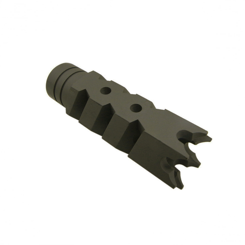 thumbnail image 2 of 223 / 5.56 Shark Muzzle Brake 1/2x28 TPI – Includes Crush Washer & Jam Nut – Made In USA 2 of 5