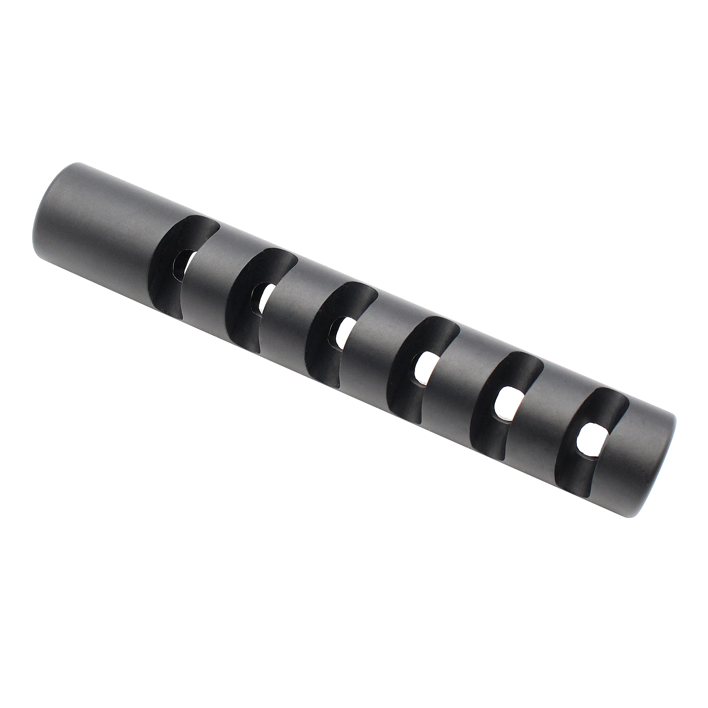 6 Gilled / Slotted Muzzle Brake for AK-47 - Black