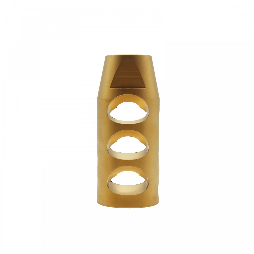 AR-15/.223/5.56 Compact TiN (GOLD) Muzzle Brake 1/2x28