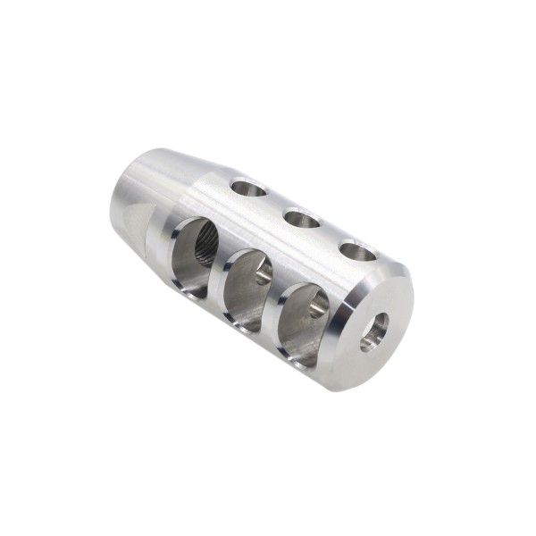 AR-15/.223/5.56 Stainless Steel Competition Brake 3 Top Ports| Made in USA  AR-15/.223/5.56 Stainless Steel Competition Brake 3 Top Ports| Made in USA