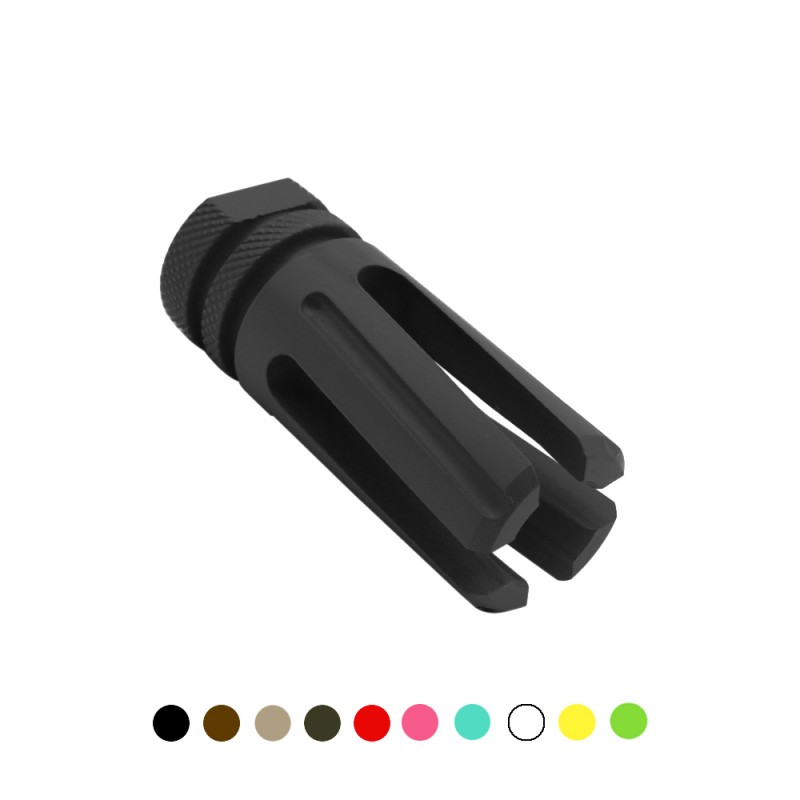 CERAKOTE COLOR OPTIONS| AR-15/.223/5.56 Stainless Steel 4 Prong Flash hider Muzzle Brake