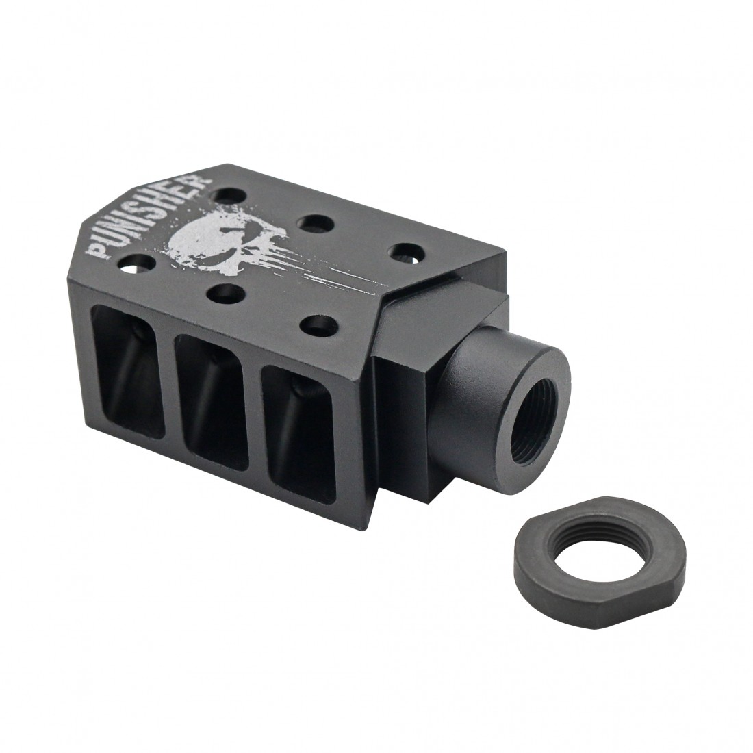 AR15 1/2x28 Thread Recoil Compensator PUNISHER