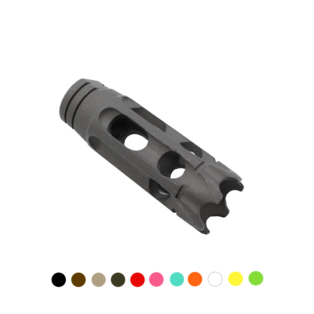 CERAKOTE COLOR OPTION| AR-15/.223/5.56 Steel 10 Holes Custom Muzzle Brake