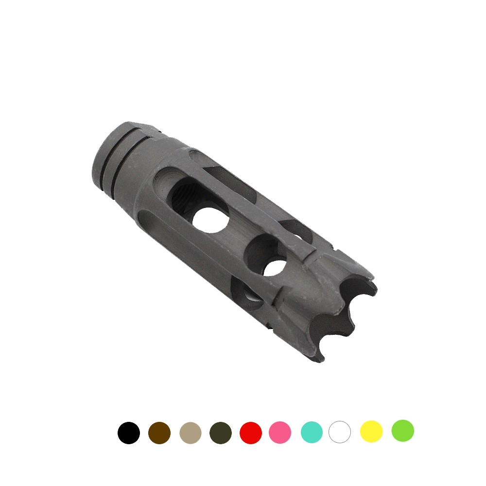 CERAKOTE COLOR OPTION| AR-15/.223/5.56 Steel 10 Holes Custom Muzzle Brake