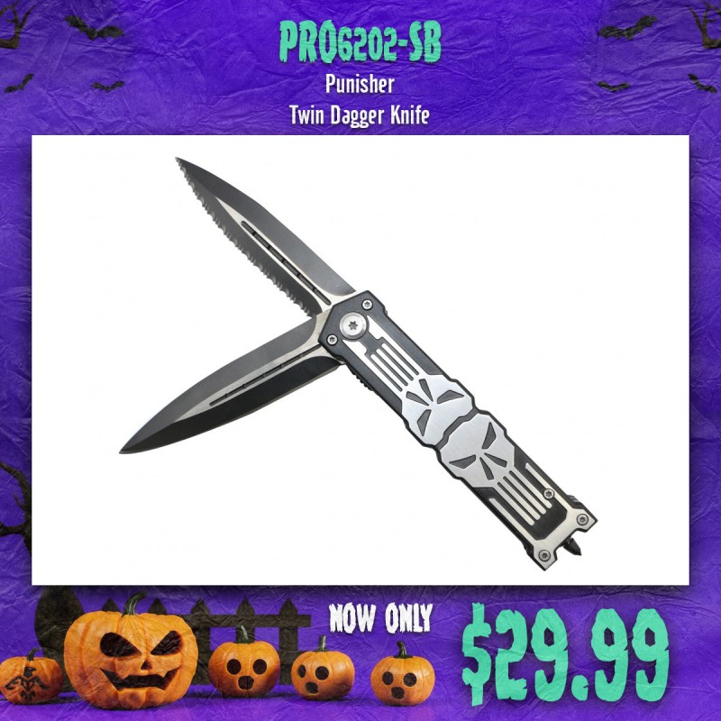 Punisher Twin Dagger Knife 