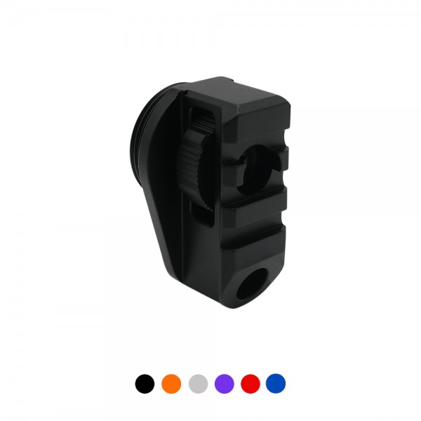 COLOR OPTION| Aluminum Bufferless Stock Adapter- QD hole and Picatinny Rail  COLOR OPTION| Aluminum Bufferless Stock Adapter- QD hole and Picatinny Rail
