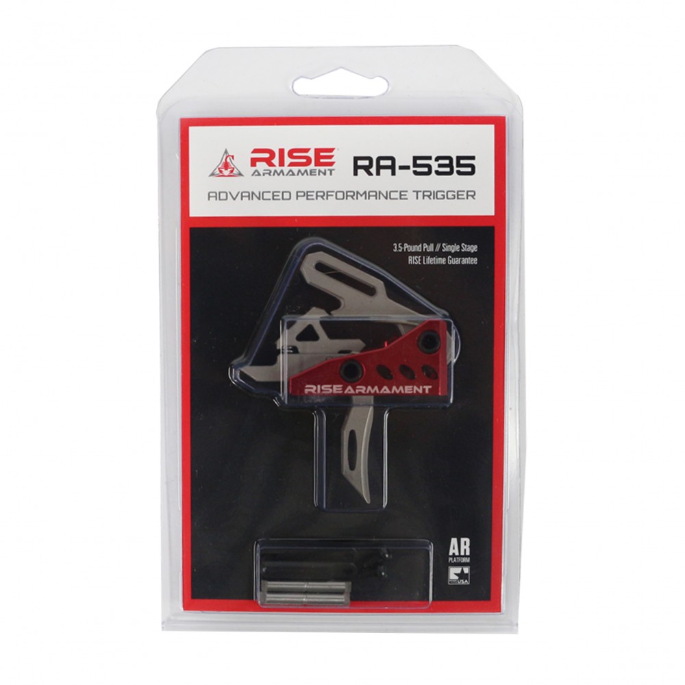 AR-Platform Rise Armament RA-535 Advance Performance Trigger w/ Anti-Rotation Pins | Made in USA
