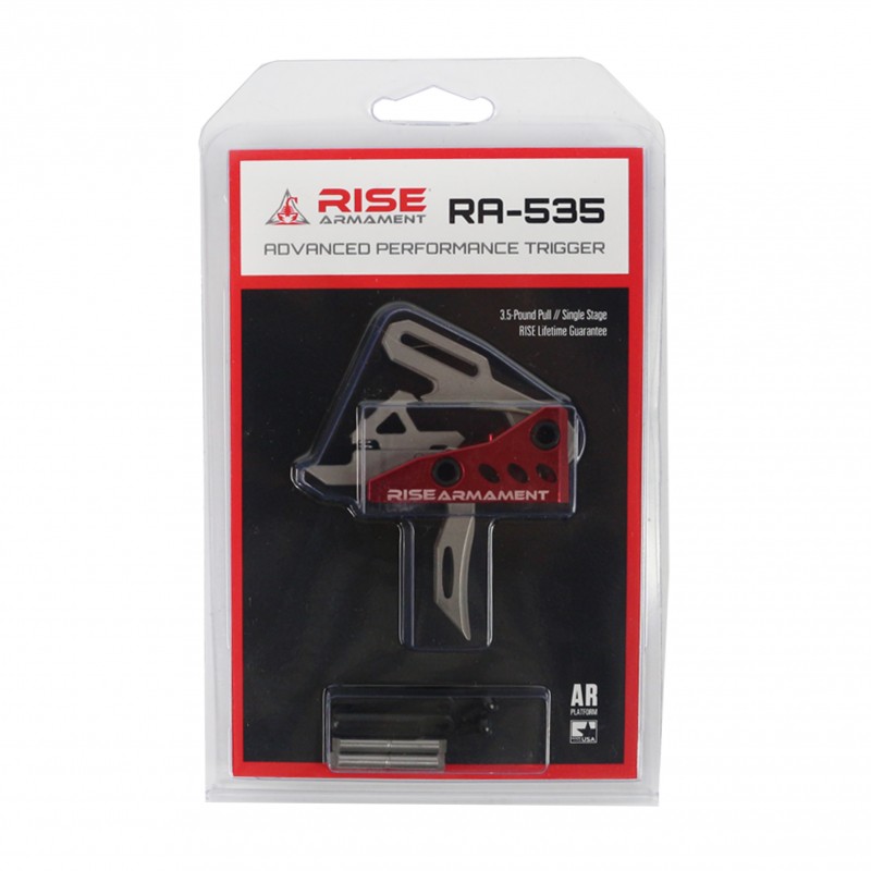 AR-Platform Rise Armament RA-535 Advance Performance Trigger w/ Anti-Rotation Pins | Made in USA