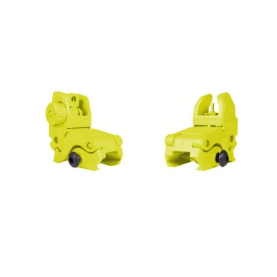 BLEMISH | CERAKOTE LEMON ZEST | Back-Up Front and Rear Sights Combo Sets